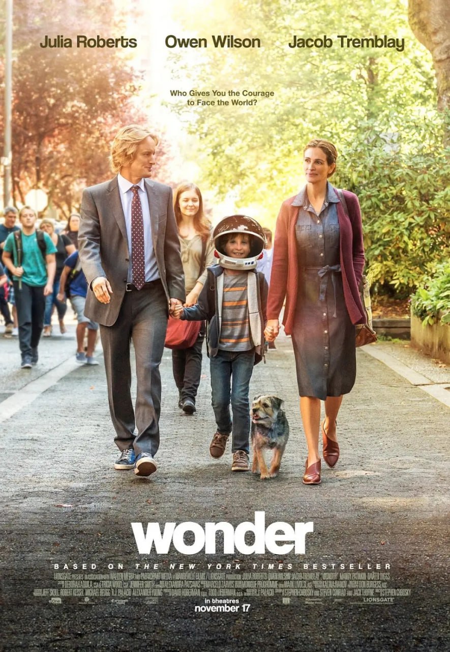 奇迹男孩 Wonder (2017)【Friday版本 1080P 英语中字 茱莉亚罗伯茨】